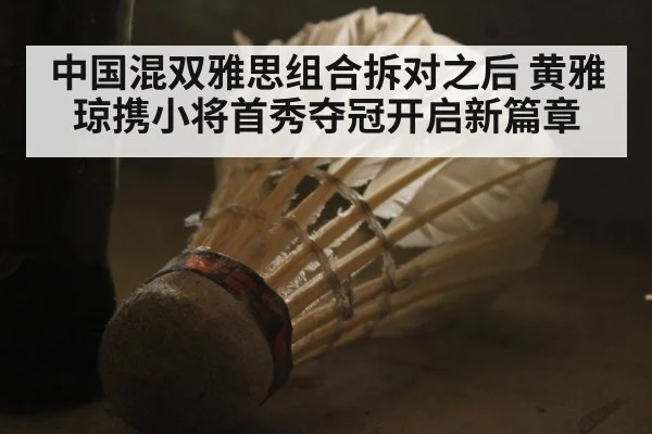 中国混双雅思组合拆对之后 黄雅琼携小将首秀夺冠开启新篇章